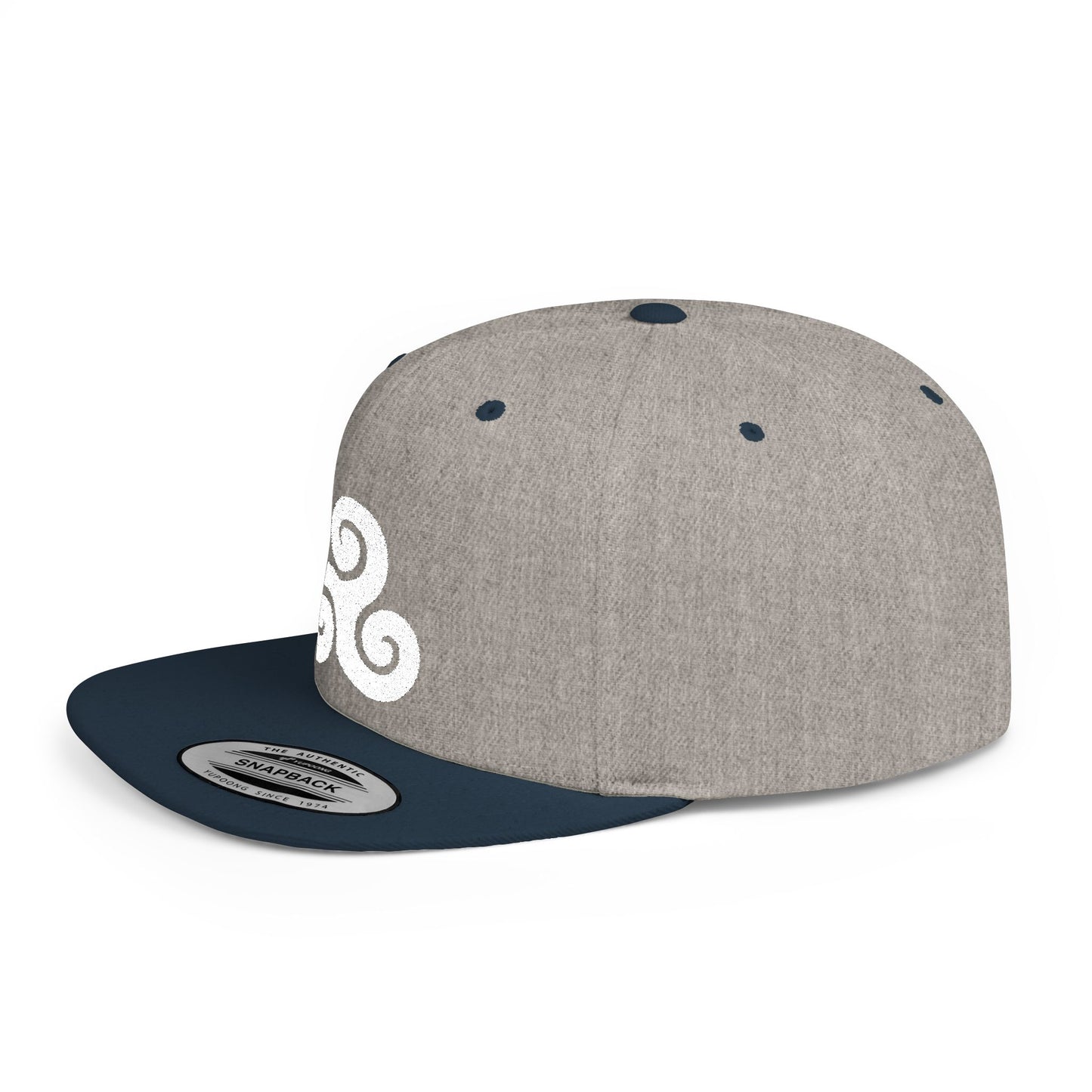 Triskele White Thread Protection Snapback