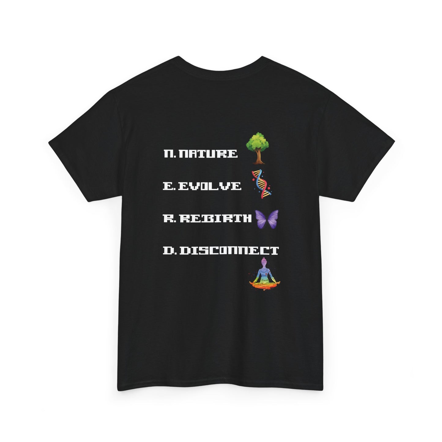 Nerdy Tee - Elemental Vibes with Nature & Rebirth Design