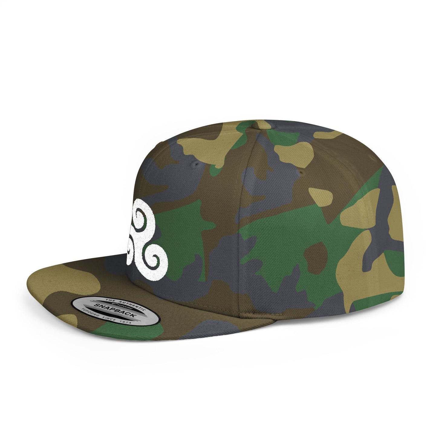 Triskele White Thread Protection Snapback