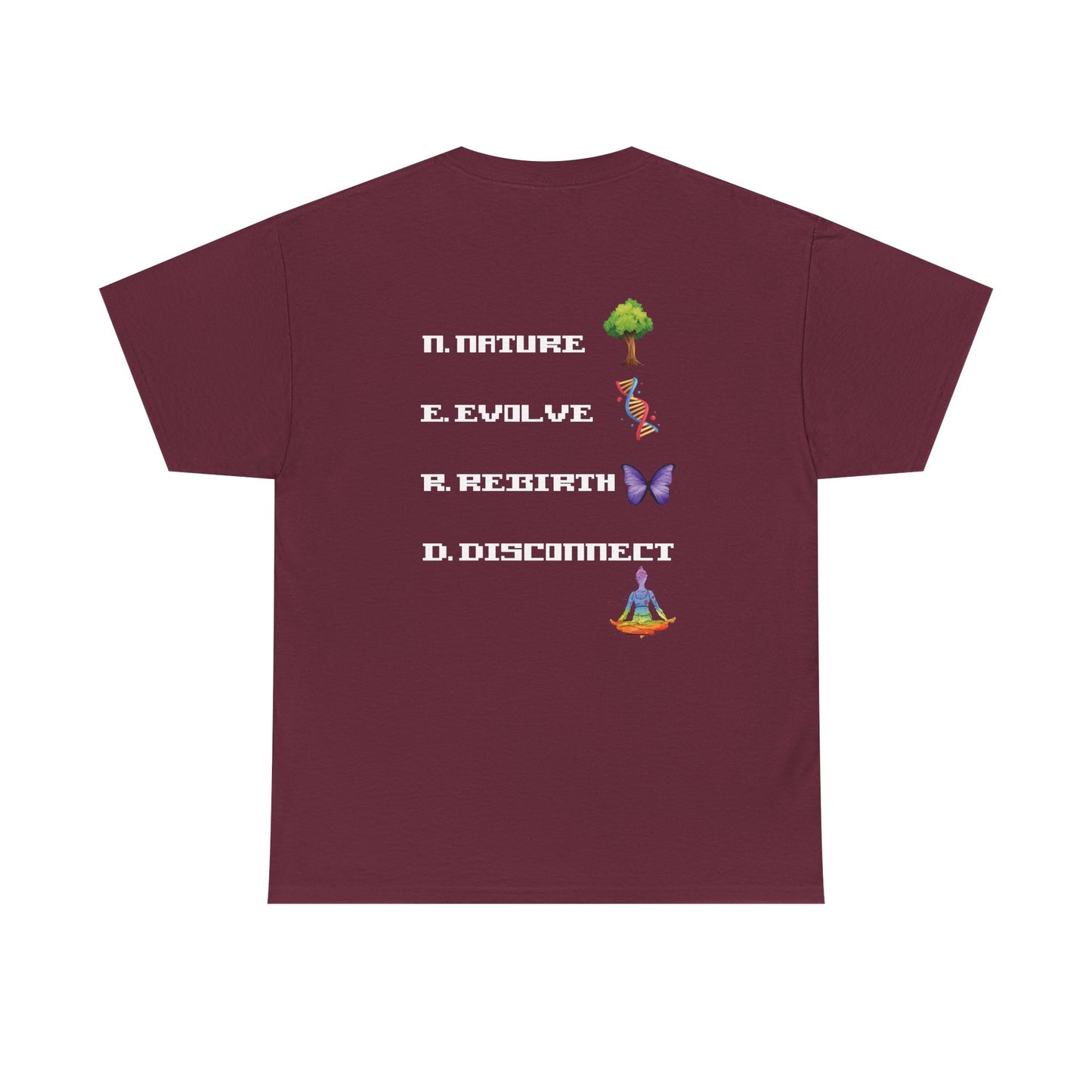Nerdy Tee - Elemental Vibes with Nature & Rebirth Design