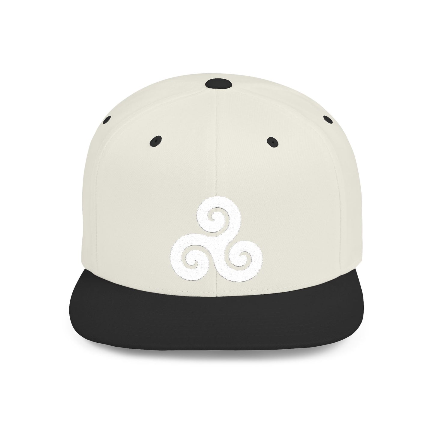 Triskele White Thread Protection Snapback