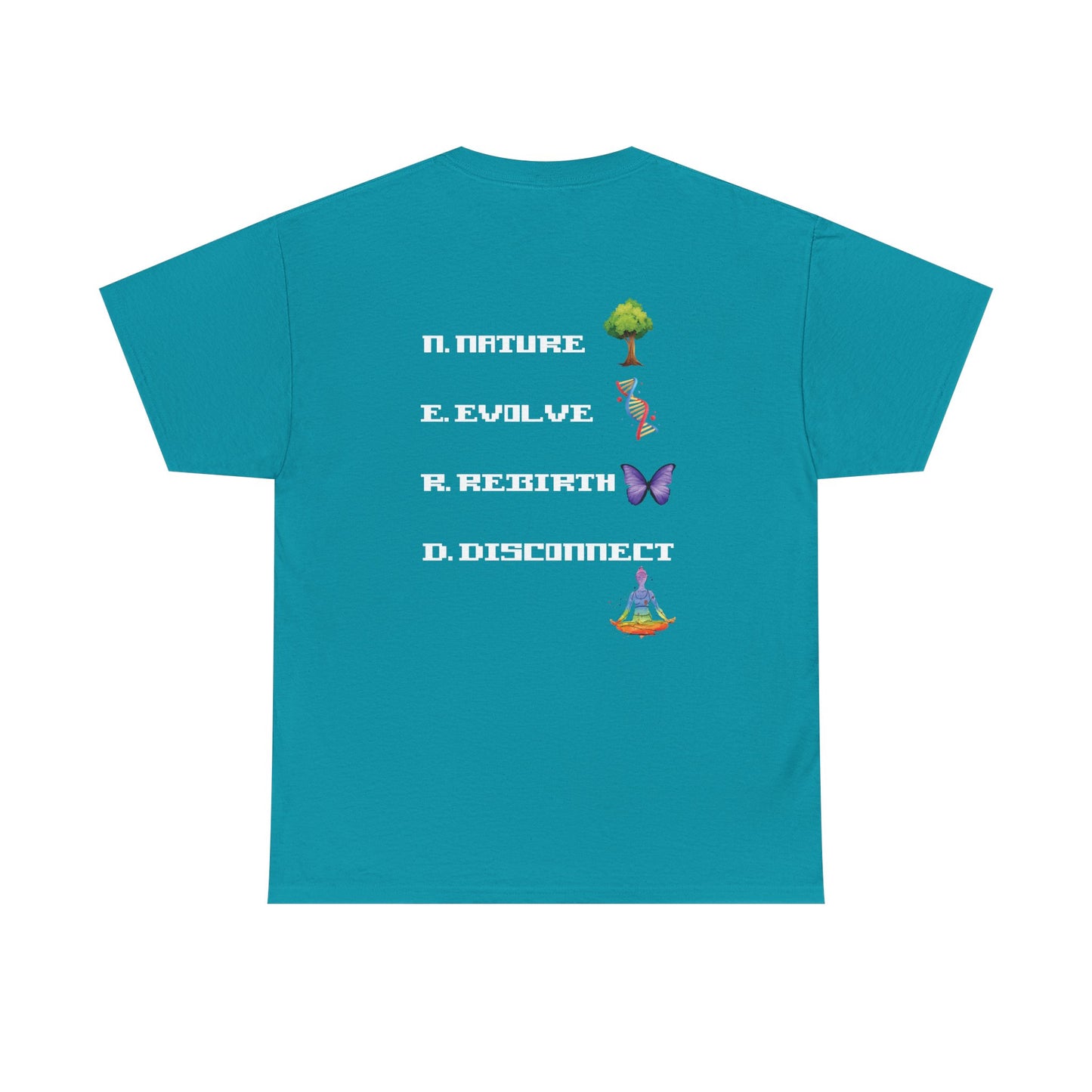Nerdy Tee - Elemental Vibes with Nature & Rebirth Design