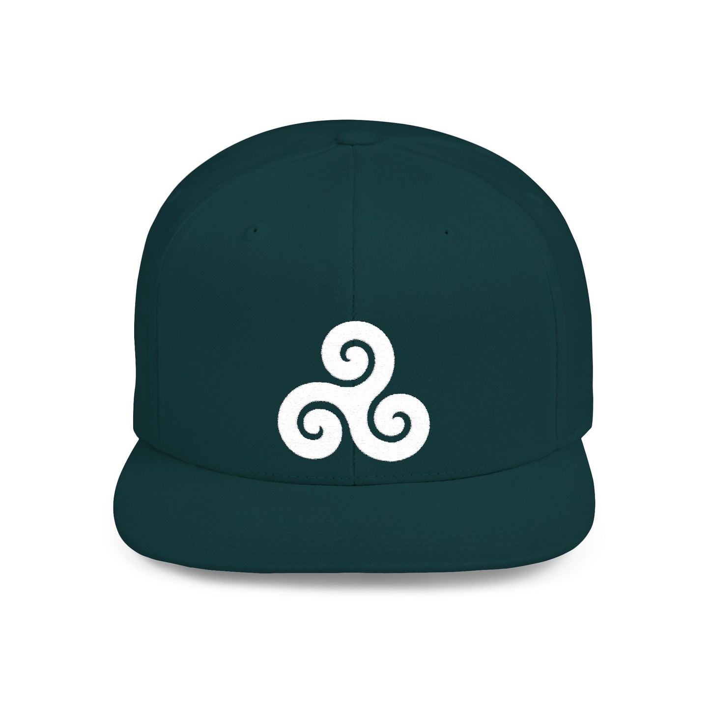 Triskele White Thread Protection Snapback