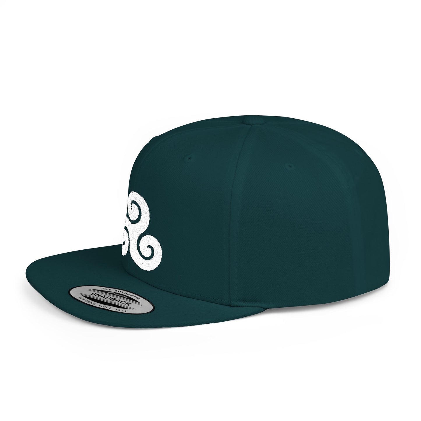 Triskele White Thread Protection Snapback