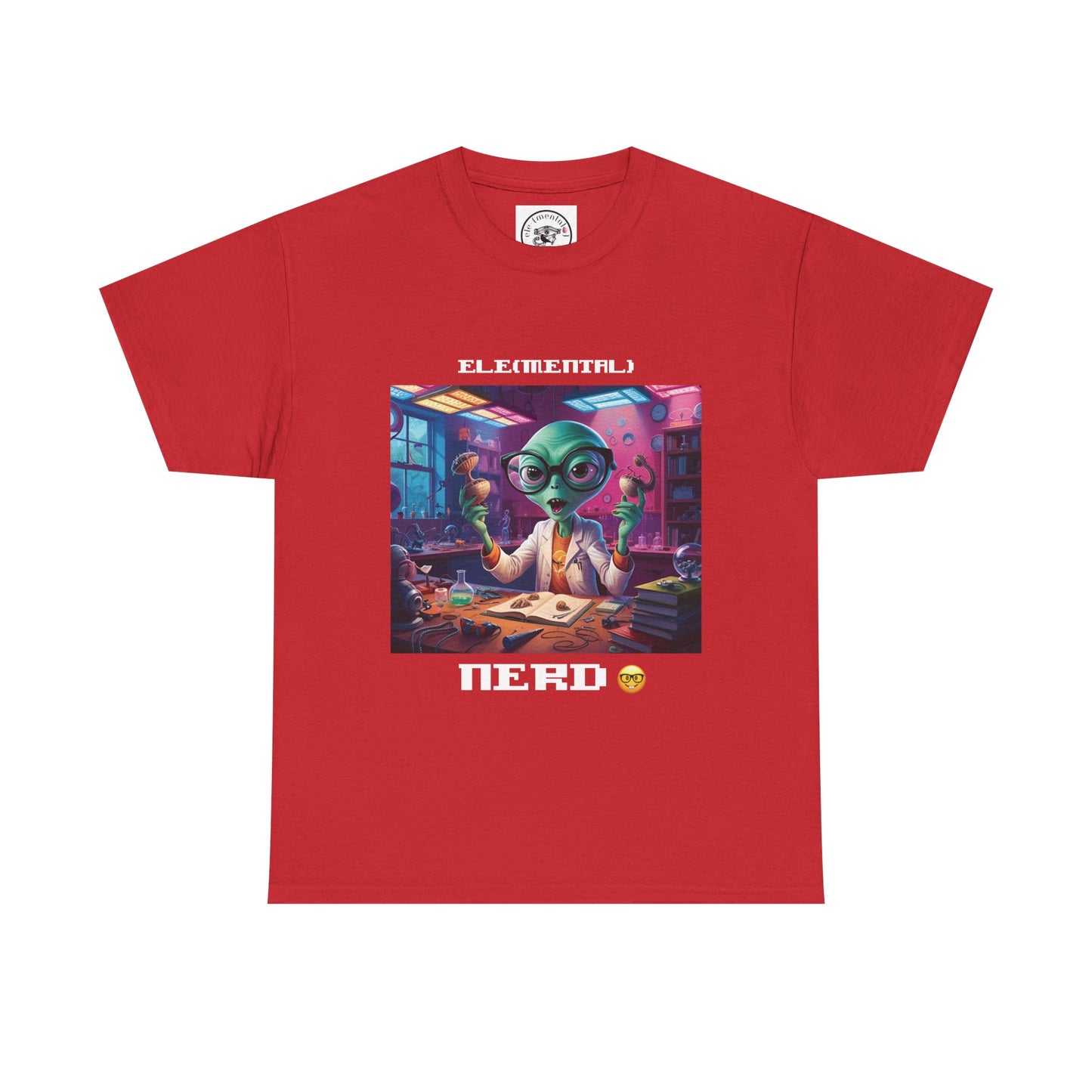 Nerdy Tee - Elemental Vibes with Nature & Rebirth Design
