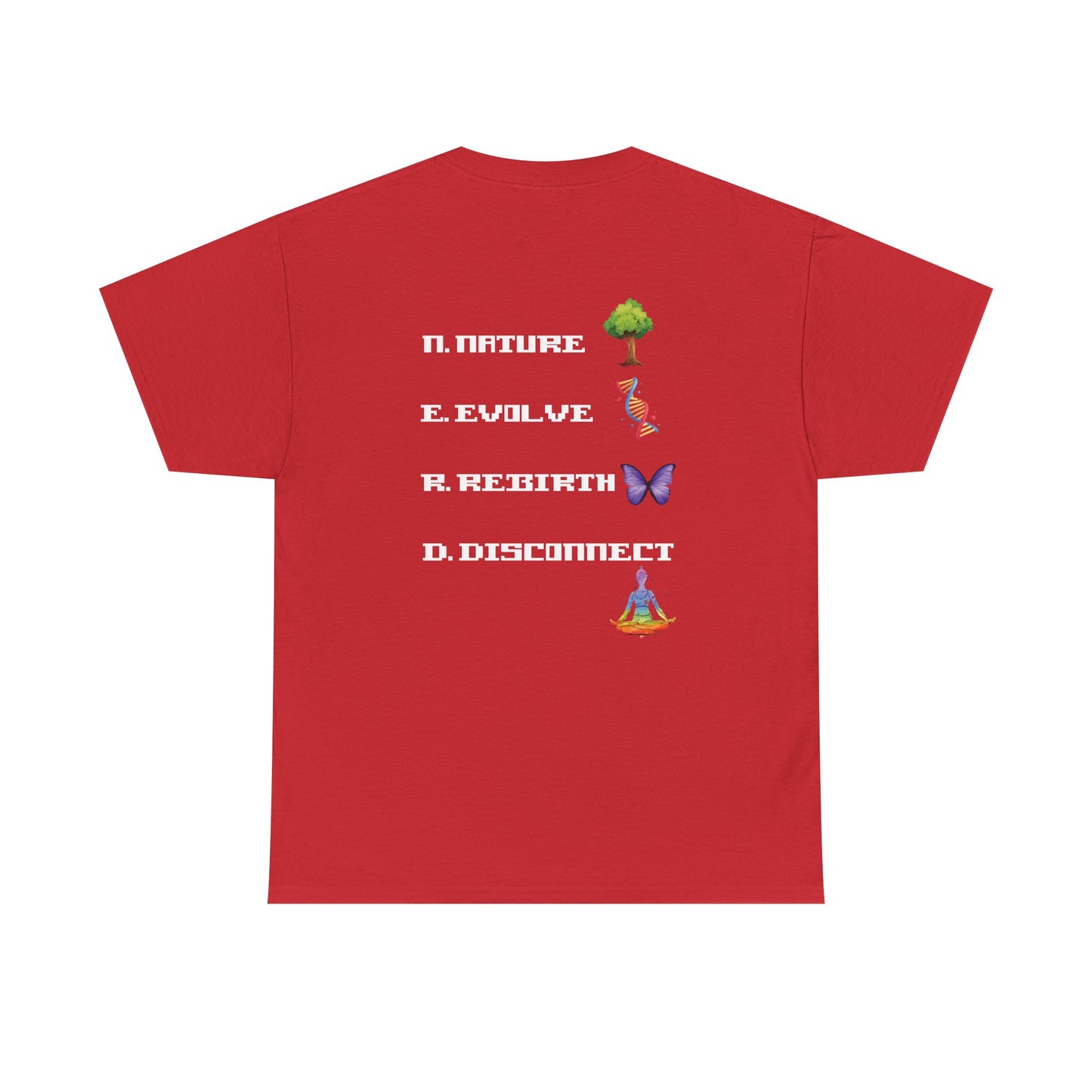 Nerdy Tee - Elemental Vibes with Nature & Rebirth Design