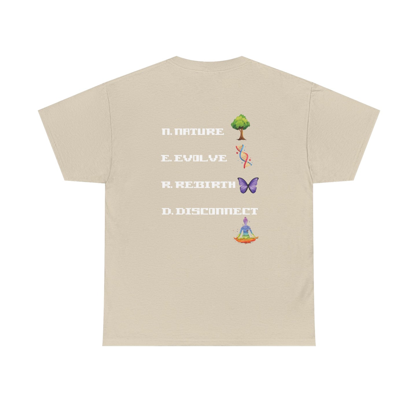 Nerdy Tee - Elemental Vibes with Nature & Rebirth Design