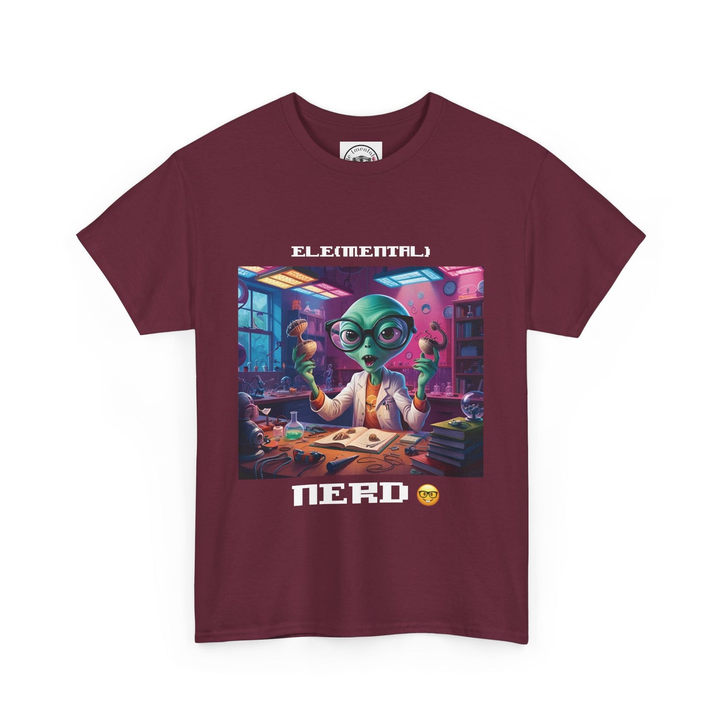 Nerdy Tee - Elemental Vibes with Nature & Rebirth Design