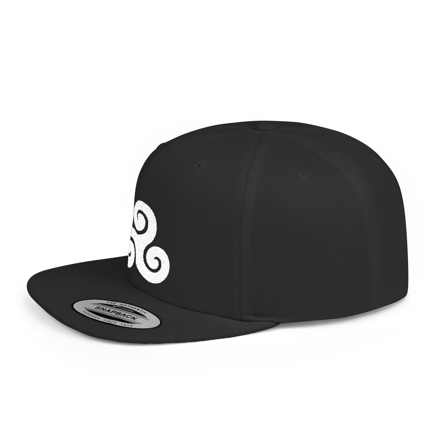 Triskele White Thread Protection Snapback