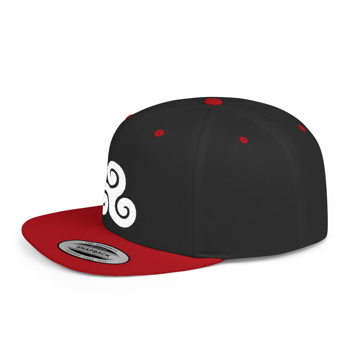 Triskele White Thread Protection Snapback