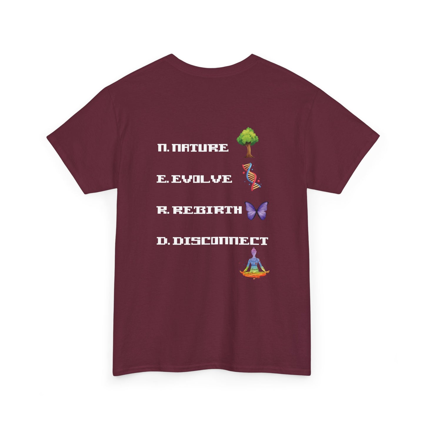 Nerdy Tee - Elemental Vibes with Nature & Rebirth Design