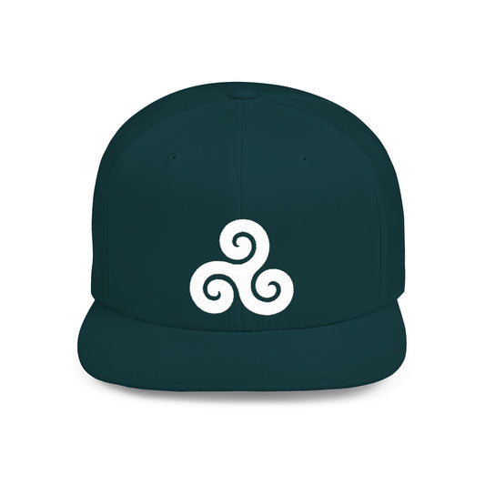 Triskele White Thread Protection Snapback