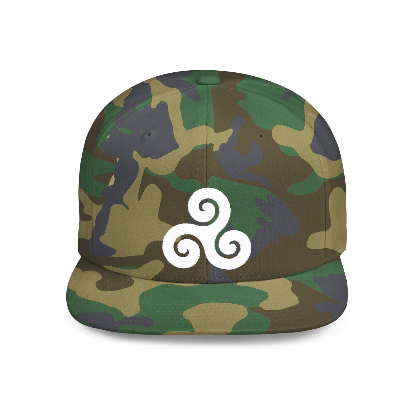Triskele White Thread Protection Snapback