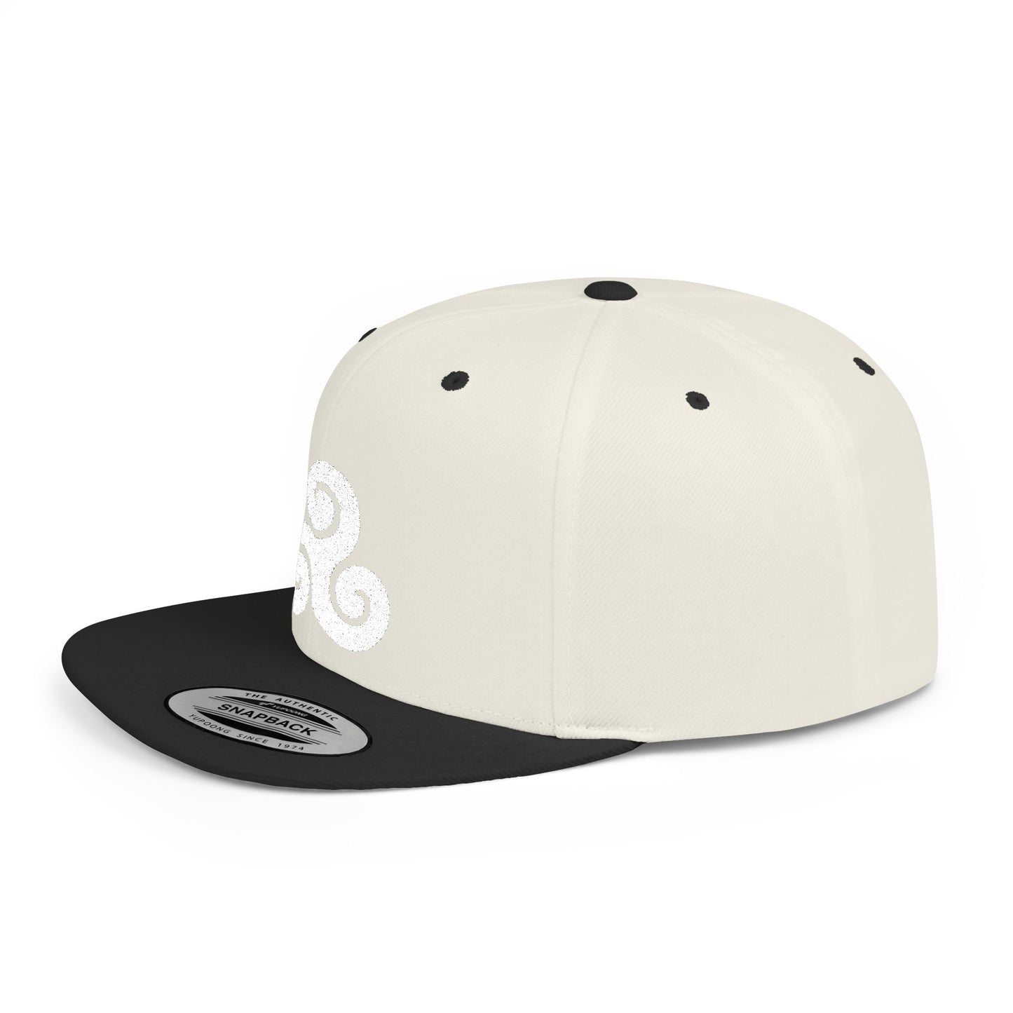 Triskele White Thread Protection Snapback