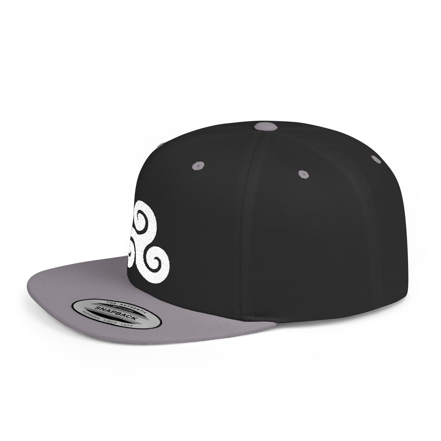 Triskele White Thread Protection Snapback