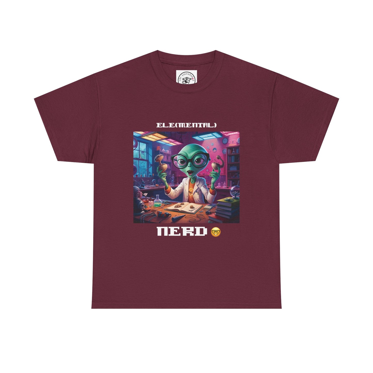 Nerdy Tee - Elemental Vibes with Nature & Rebirth Design
