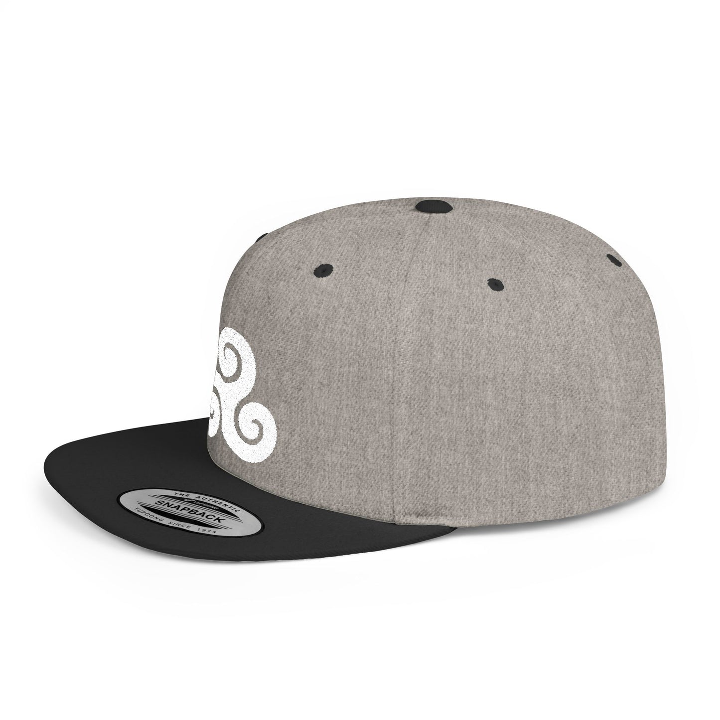 Triskele White Thread Protection Snapback